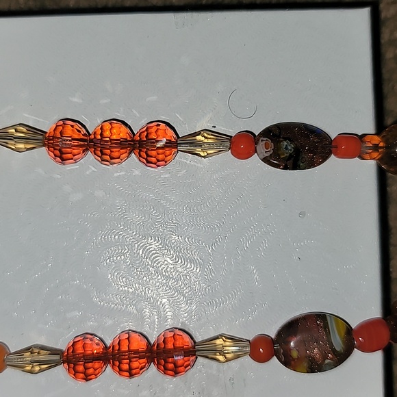 Orange Beaded Dangle - Picture 3 of 4